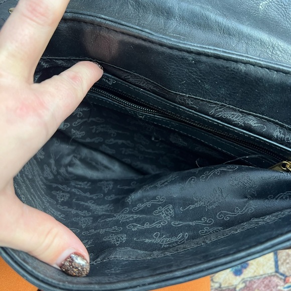 Disney Boutique faux leather bohemian pompom crossbody purse - Picture 8 of 8